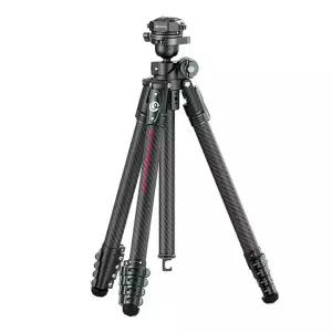 울란지 JJ05 글라이드고 카본 여행용 삼각대 수직 촬영 로우앵글 가능 T140