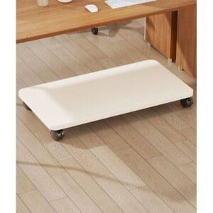 고품격 이동식화분 원목 바퀴달린 화이트 화분트레이 60X35X6 받침대