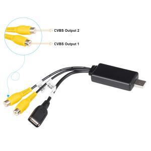 안드로이드 호환 시스템 용 USB 인터페이스-RCA 비디오 출력 어댑터 자동차 라디오 멀티미디어 플레이어 AV