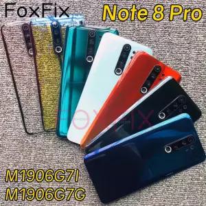 Xiaomi Redmi Note 8 Pro 배터리 도어 후면 하우징 패널 (카메라 렌즈 교체 포함) M1906G7I M1906G7G 용