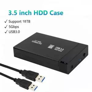 3.5인치 HDD 케이스 SATA - USB 3.0 어댑터 2.5인치 SSD 디스크용 외장형 하드 드라이브 인클로저 PC