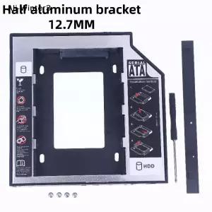 YY 1세트 플라스틱 알루미늄 유니버설 9.5/12.7mm SATA 3.0 2번째 HDD 캐디 2.5인치 SSD CD DVD 케이스