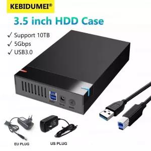 HDD 케이스 3.5 인치 SATA to USB 3.0 박스 용 외장형 하드 드라이브 리더기 PC Lapop HD 고속 인클로저