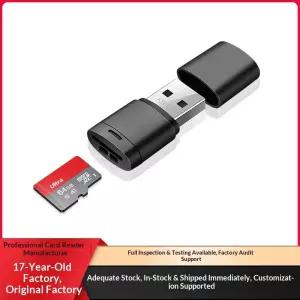 소스 공장 도매 미니 자동차 카드 리더 USB2.0 초소형 휴대용 간편 읽기 tf 메모리