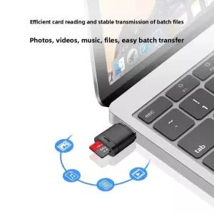 미니 카드 리더기 USB2.0 초소형 휴대용 tf 메모리 쉽게 읽을 수 있음