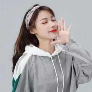 [하프클럽/]인조 모자형 후드 티셔츠 외출용