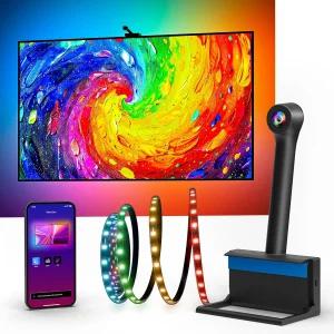 40-50인치 TV용 카메라가 장착된 Ailofy 백라이트 7.87피트 LED 스트립 라이트 영화용 실시간 풀스크린