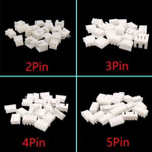 100Pcs JST XH2.54 2/3/4/5 핀 터미널 플라스틱 쉘 수 플러그  암 소켓 와이어 커넥터 2P