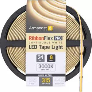 아마코스트 조명 리본플렉스 프로 24V 화이트 COB LED 스트립 라이트 테이프 3000K 315루멘/피트 250M
