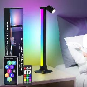 스위블 램프가 있는 스마트 라이트 바 객실용 LED 1 600만 가지 색상의 RGB 및 IC 앰비언트 백라이트