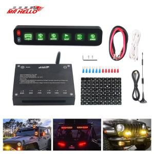 12V 24V 6 제어판 무선 터치 컨트롤  전자 릴레이 RGB 클릭 깜박임 자동차 4x4 보트