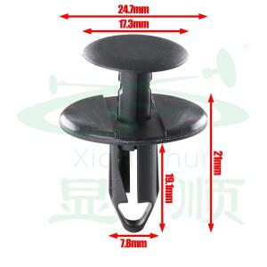 10pcs 20pcs 블랙 PA 로커 패널 시트 인테리어 교체용 부품 자동차 고정 클립 BMW 07147281961 용 호환