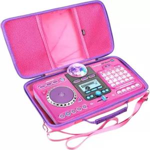 Mchoi 하드 캐리링 케이스는 VTech i Star DJ 믹서/i 믹스 케이블용 메쉬 포켓이 있는 소형 사용자 가이드