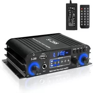 4채널 스테레오 리시버 오디오 홈 블루투스 50 RMS 50Wx4 Max 200W 하이파이 파워 USB /SD /FM 시어터용