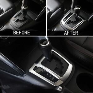 Mazda Cx-5 2012 크롬 a/t 자동 노브 모델 기어 시프트 패널 커버  베젤 프레임 몰딩 장식