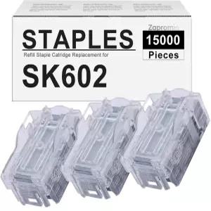 코니카 미놀타 4YK SK602 스태커 스테이플 카트리지와 호환되는 3팩 리필 각 3개 X 5000