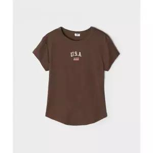 SPAO U.S.A 슬림핏 반팔티 SPRPG26G50