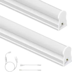 Veriligt 4FT LED 상점 조명 2팩 2000LM 6500K 슈퍼 브라이트 화이트 T5 상업용 차고/천장/언더 캐비닛용