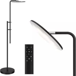 선모리 32W/3000LM 바닥 램프 리모컨이 있는 초밝은 LED 스탠딩 350 회전 가 조절 가능한 높이 거실 침실