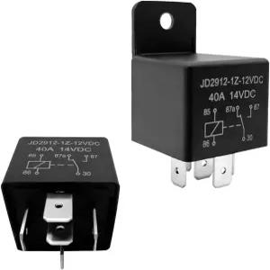 포비티 2 PCS 카 릴레이 40A 5핀 2V 오토 스위치 및 스타터 Spst 모델 JD292Z2V 4V 모터사이클 보트용 범용