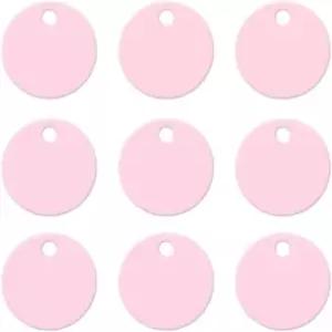 00개 고양이 및 이름 전화번호 태그 펜던트 분실 방지 알루미늄 블랭크 원형 반려동물 ID 카드 목걸이 용품