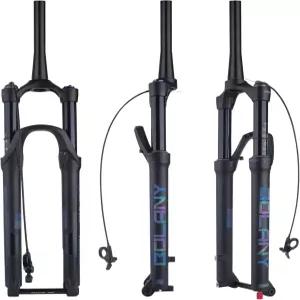 볼라니 275인치/29인치 부스트 스루 바이크 서스펜션 에어 포크 5 00인치/0mm 액슬 테이퍼드 MTB 조정