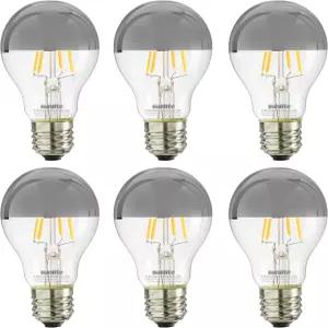 선라이트 4095 LED A9 에디슨 하프 크롬 글로브 전구 6와트(40W 등가) 540루멘 스탠다드 E26 베이스 가능