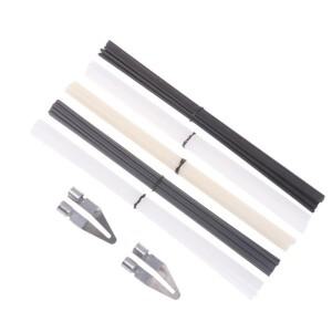 52pcs 플라스틱 용접 키트 ABS PP PVC PE 용접봉 자동차 범퍼 수리 도구 304 스테인레스 메쉬
