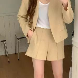 [시즌오프]핀턱 주름 반바지 캐주얼 린넨 슬랙스 숏팬츠_5