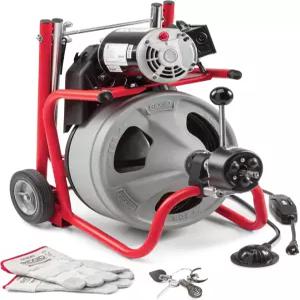 26998 모델 K400 배수 청소 20볼트 드럼 머신 키트(C45IW /2 x 75인치 케이블 흰색 검은색 빨간색)