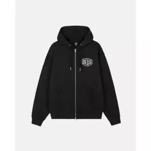 DEUS EX MACHINA Seoul College Address Zip Hoodie _Black