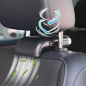 CYDZSW 2V 카시트 클립 팬 윈도우 휴대용 AC 2볼트 RV용 앞좌석 USB 전원 블랙