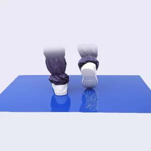300매의 끈적끈적한 매트 클린룸 건설 홈 실험실 병원 창고용 접착 0팩 신발 장비의 이물질 제거 45x60cm