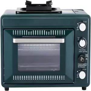 VEVOR 야외 캠핑 오븐 2in 휴대용 스토브 콤보 조절 가능한 불 60분 머 방풍 뒷마당 닉 요리용 범용