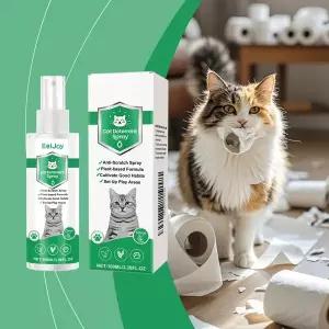 고양이 및 강아지용 고양이 퇴치 스프레이 100ml 씹기 및 긁기 방지용 쓴맛 훈련 보조제 실내