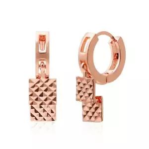 화이트데이선물 트윈스퀘어 귀걸이 (Gold-pin) 14K