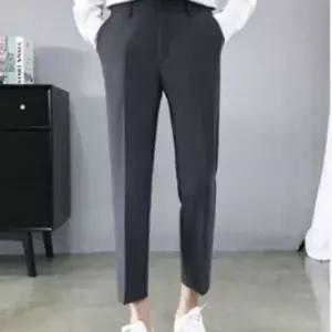 [하프클럽/]남성용 와이드핏 9부 슬랙스 정장 바지 3컬러 가능