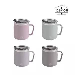디유 캠핑 뚜껑 스텐 보냉 보온 머그 컵 잔 텀블러 420ml