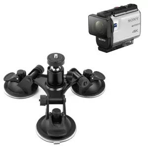 소니 AS200V X1000VR 호환 액션캠 트리플 석션 마운트 자동차 유리