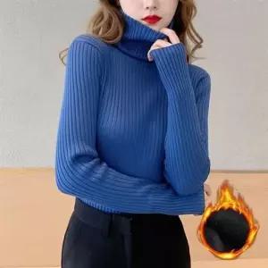 여성 컬러 소프트 골지 기모 목폴라티 L 00 여성목폴라티