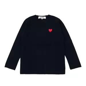 26SS  플레이 레드 하트 울 니트 AX N068 051 2 (NAVY)