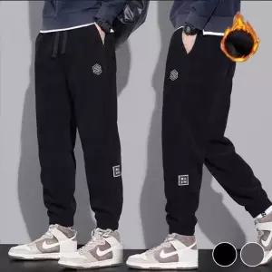[하프클럽/]기모 조거 팬츠 옆패치 자수 트레이닝 남녀공용 수면 하의 겨울