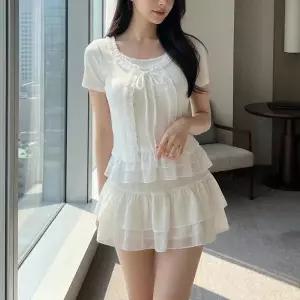 /옷자락 여자 여름 러블리 프릴 미니 원피스