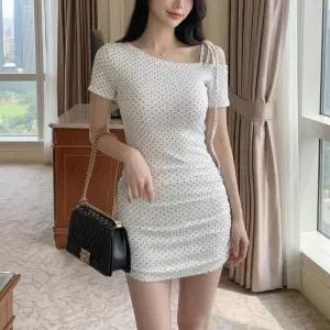 /옷자락 여자 여름 오프숄더 미니원피스 판초 망토 케이프
