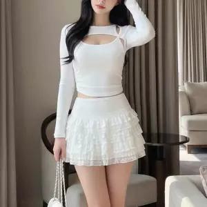 /옷자락 여자 말랑 플레어 속바지 미니스커트 팬츠 치마