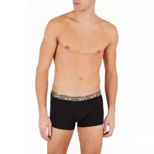매장정품 EMPORIO ARMANI UNDERWEAR 엠포리오 아르마니 언더웨어 남성 로고 패턴 자카드 밴딩 드로즈 팬티