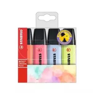 [문구/오피스] B세트 갑 5개입 파스텔 스타빌로 형광펜 보스 오리지날 4C 2mm-5mm 70/4-3/심굵기