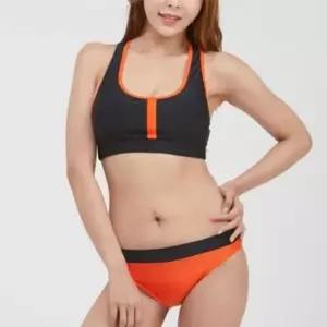 실내수영복 쿠기 여자 비니키 수영복 브라탑 엣지 비치웨어 2p
