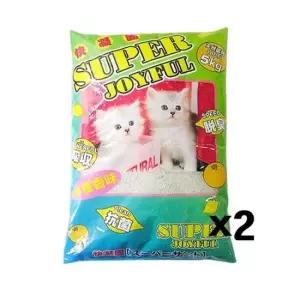 응고형모래 슈퍼 조이풀 고양이모래 고양이 화장실 응고형 5kg X2
