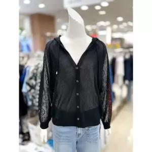 소고 세이브존01 여름 시스루 자수 후드 가디건 AL2TA30_A